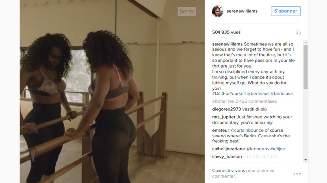 La danse SEXY de Serena Williams pour une marque de soutiens-gorge (vidéo)